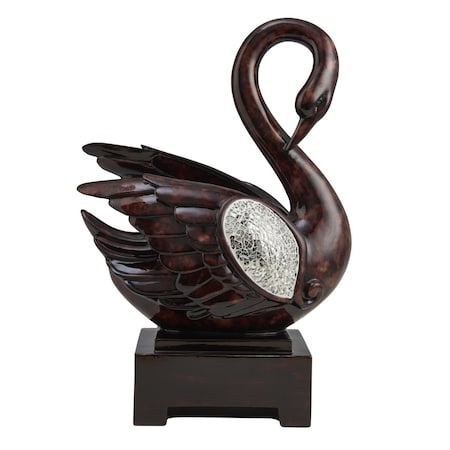 Palacedesigns 17 in. Dove Figurine Sculpture, Marbleized Cherry Brown PA3101240